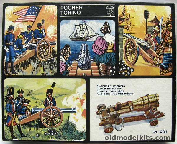 Pocher 1/20 15th Century Wheeled Gun-Cannon, K08 plastic model kit